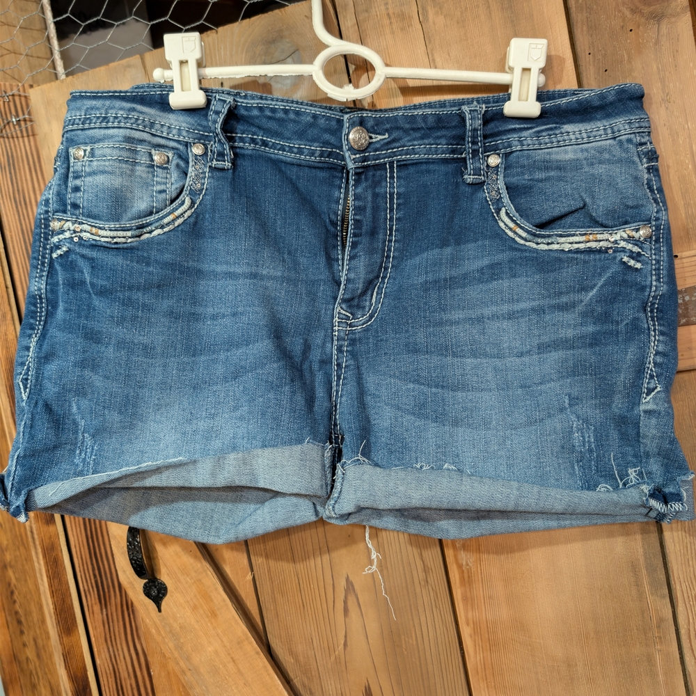 Grace Blue Jean Shorts for Women